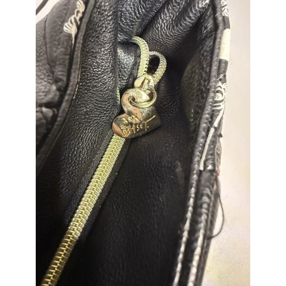 Betsy Johnson New York, NY Black Pink Quilted Satchel Bag
